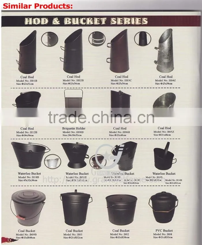 factory supply fireplace accessories coal scuttle bucket hod