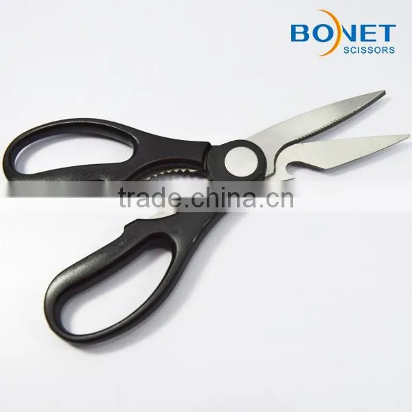 S52018N FDA certificated 8" magnetic cover kitchen scissor with bottle opener