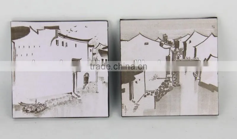 frameless wall hanging painting