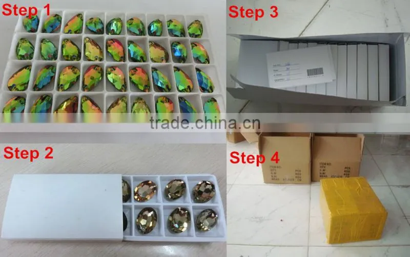 Decorative crystal rhinestone glass button