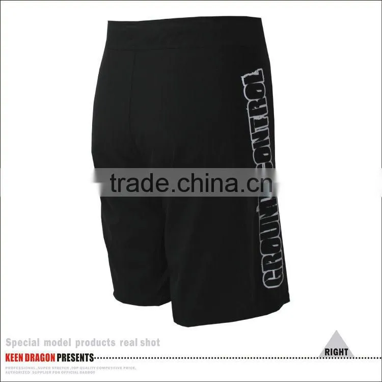 men's black boxing training shorts customized mma shorts