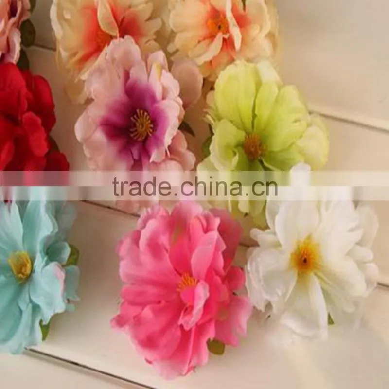 Artifical Peony And Rose Flower Hair Accessory Hair Clips For Outdoor