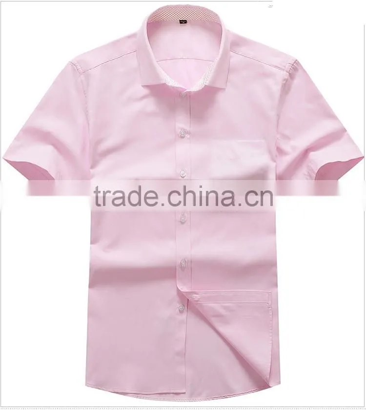 Slim white light color cotton men shirts