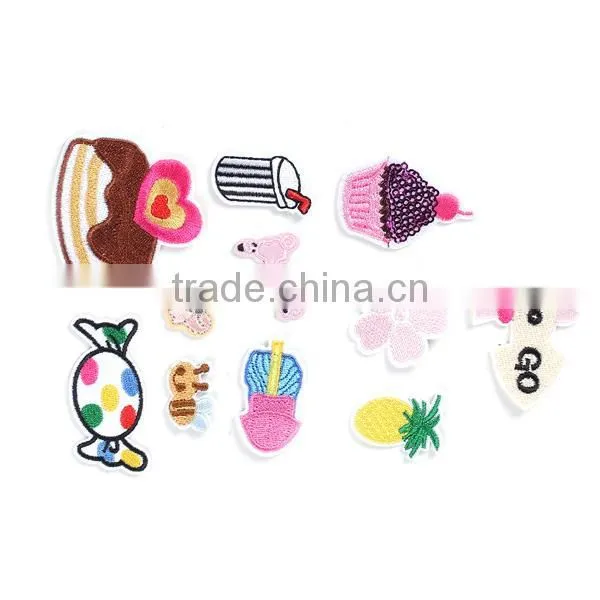 Fabric Iron On Patches At Random Candy Cake Professional Embroidery Patch