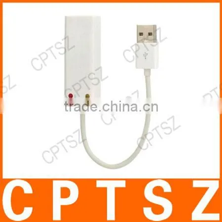 USB to 10/100Mbps RJ45 LAN Ethernet Network Adapter - White