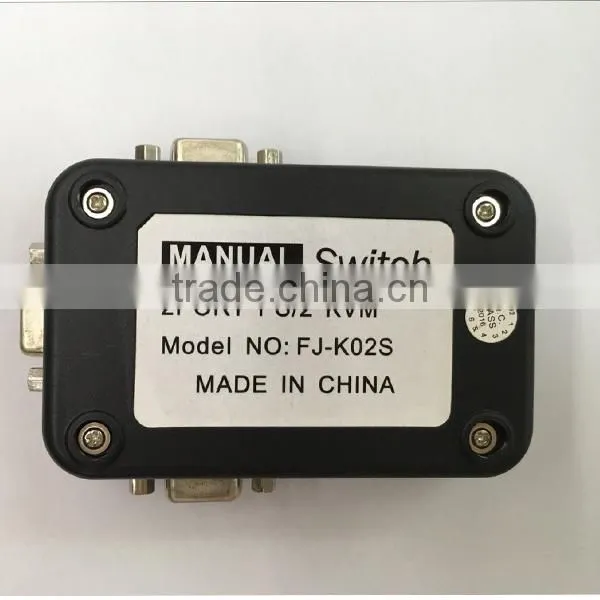 2017 New PS/2 200 MHz Plastic 2 Port KVM Switch