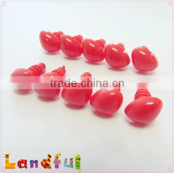 12mm Plastic Red Nose Craft Triangle Nose Bear Dog Cat Bonny Nose