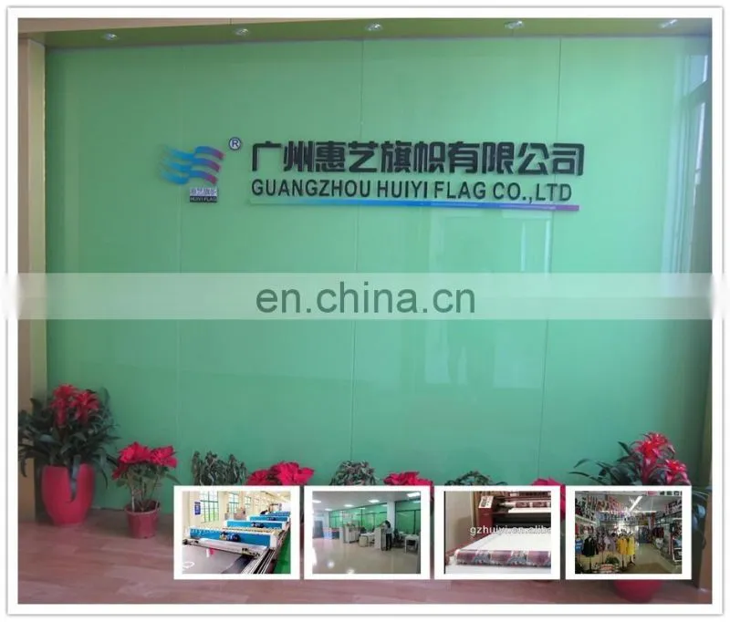 Custom flying football club pennants flag in guangzhou factory