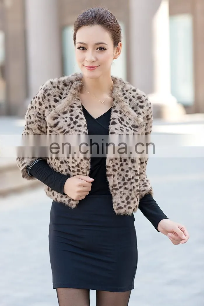 ladies rabbit fur coat