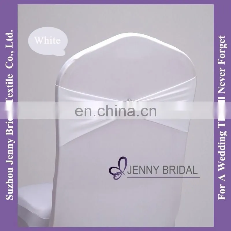 SH086A wedding chair tie backs universal self tie chair covers lycra chair sash with bow