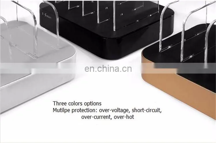 2017 portable 4 port multi usb charge box tablet cell mobile phone charging station