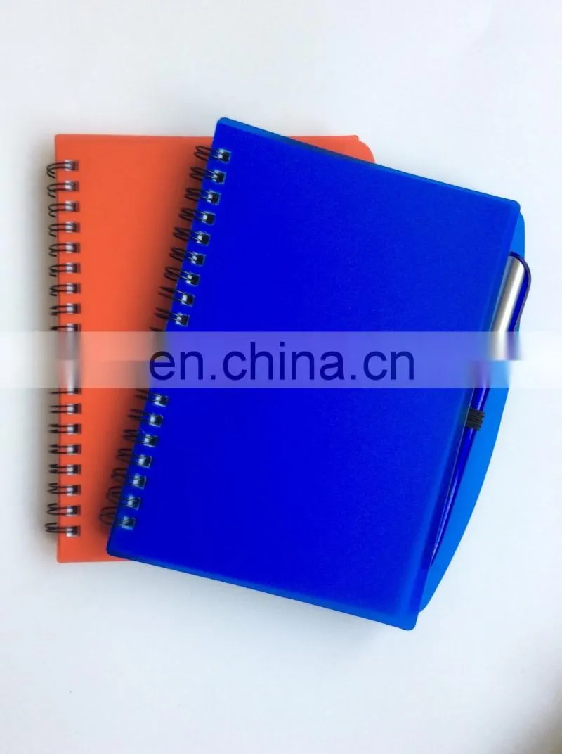 A4/A5 Spiral binding PP notebook with pen