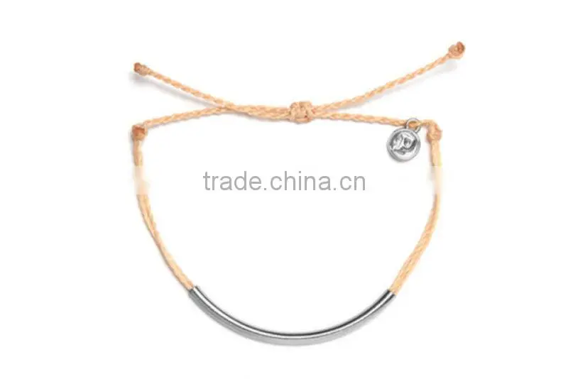hand woven string tube copper magnetic bracelet for girl