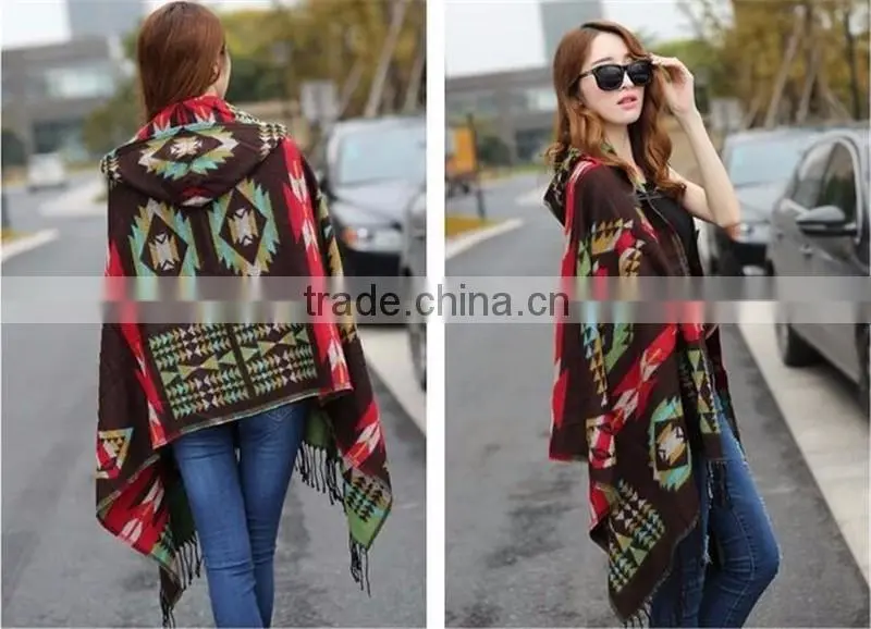 2016 ladies women Fashion hooded Blanket scarf shawl