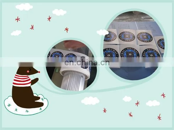 Automatic woven label fabric label wash care label cutting machine