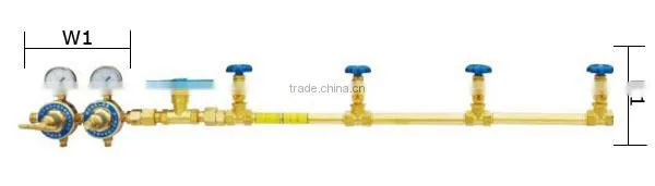 Oxygen Single-side Gas Cylinder Manifold For Welding And Cutting