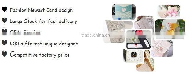 2016 Newest Hot Sales Arabian Make Butterfly Wedding Invitations