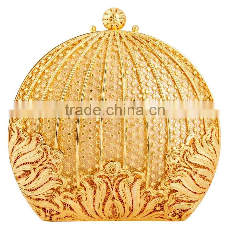 APEC China rose handbag set filigree handbag