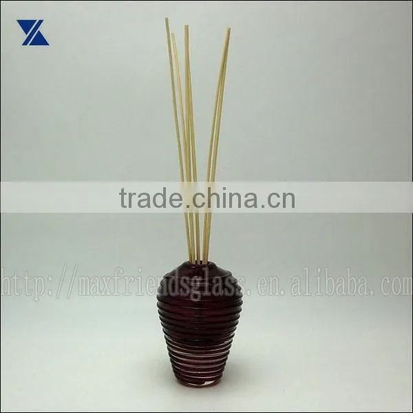 cased art glass bud vase perfume bottle scent bottle reed diffuser hand made