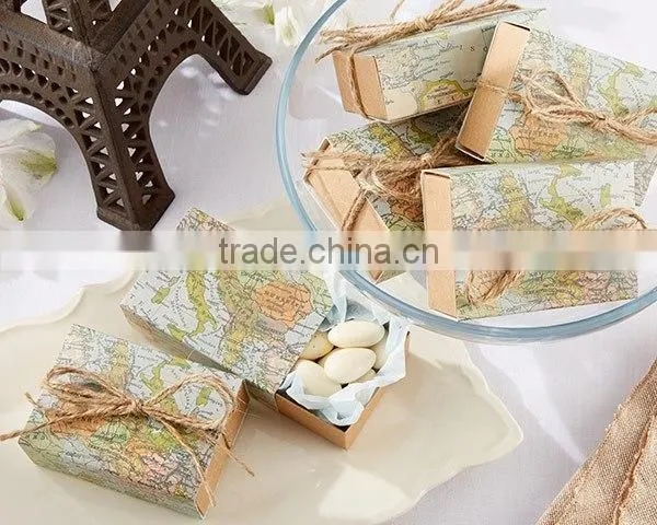 Map Travel Favor Box