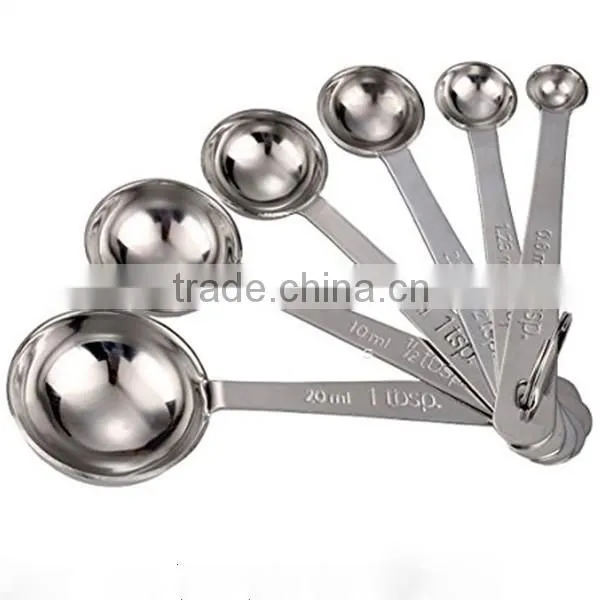6 Piece Measuring Spoon Set for Cooking and Baking