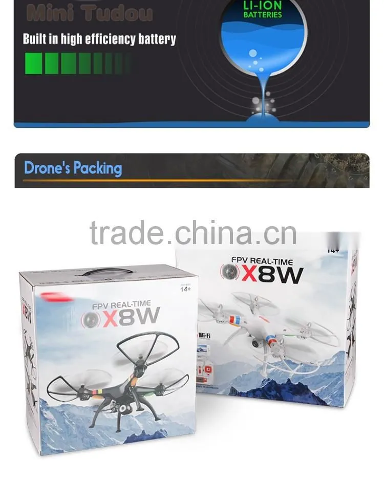 SYMA X8W WIFI FPV quadcopter drone with wireless camera rc drone paypal compared with x5sw