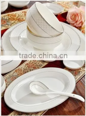 56 pcs customized dinner plates for restaurants