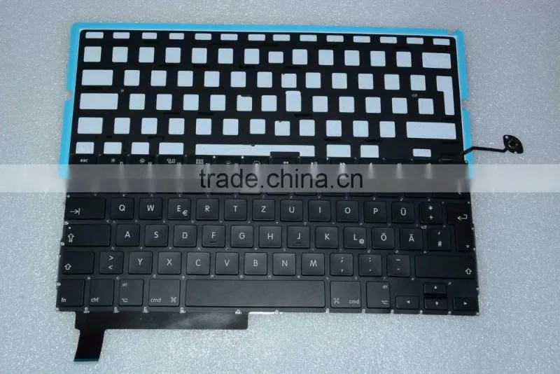 Germany keyboard Replacement LED Backlight For Macbook Pro A1286 2008-2012