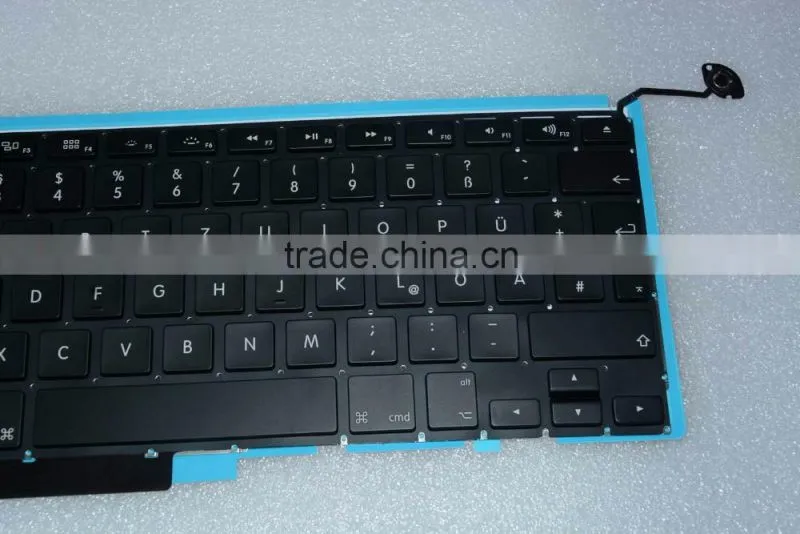 Germany keyboard Replacement LED Backlight For Macbook Pro A1286 2008-2012
