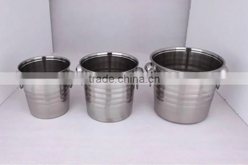 Elegant High Quality Stainless Steel Champagne Bucket / Wine Bucket