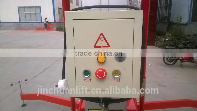 Aluminum hydraulic lift platform / hydraulic double mast aluminum alloy lift