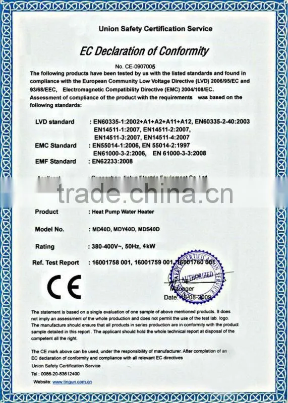 pool heating 380V, Copeland compressor swim pool heat pump in steel