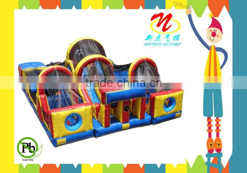 Outdoor inflatable obstacle course rental for adults and kids