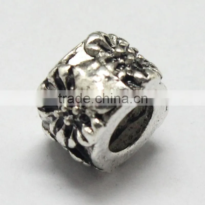 Pdora Jewelry Accessories Common Bombax Flower Hanging and Slider DIY Zinc Alloy Beads