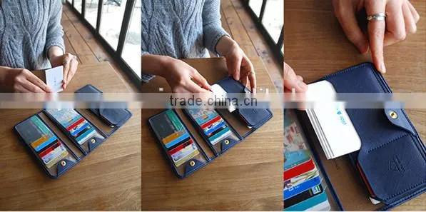 Newest Design Elegant Lady Foldable Long Credit/ID Cards Protective Holder