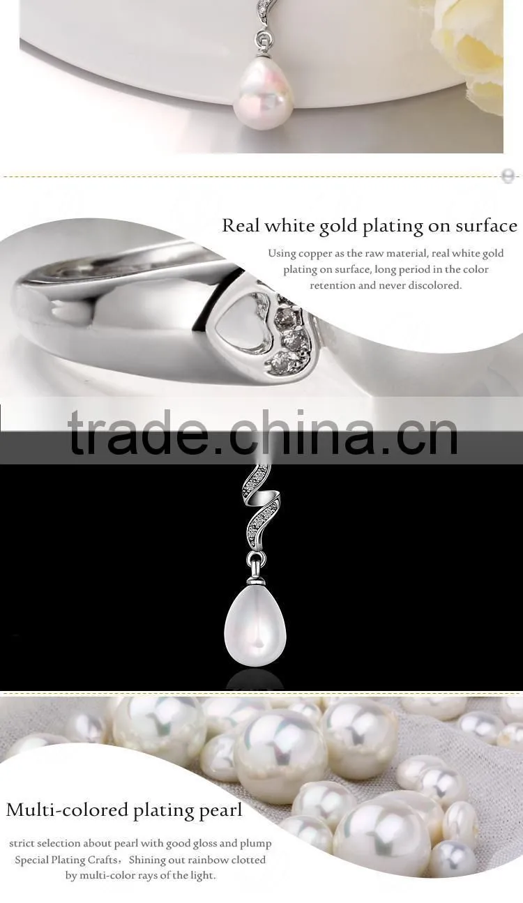 3.6X1.0CM Handmade Fast Delivery Inlaid Imitation Pearl Arabic Pendant
