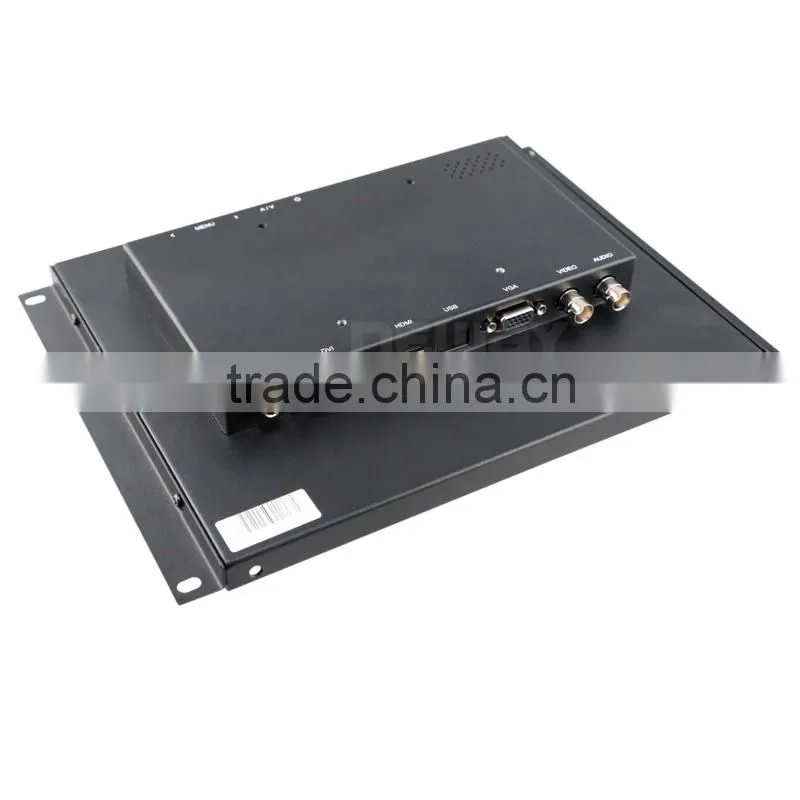 9.7 inch vga input open frame 5-wires resisitive touch LED CCTV monitor