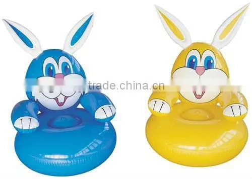 inflatable rabbit sofa chair/ lovely inflatable rabbit sofa for kids