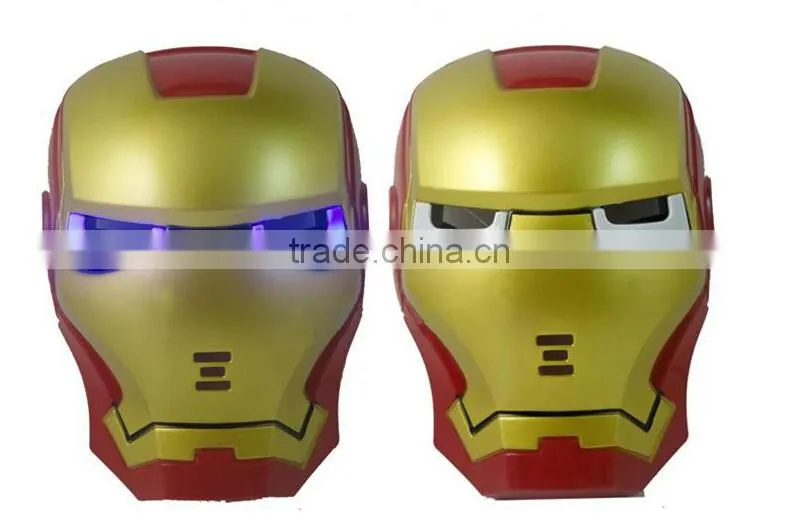 The party supplies Animation festival light iron man mask led spider-man light ultraman mask