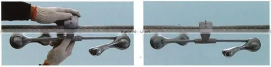 galvanized steel vibration damper 4D damper for electrical cable
