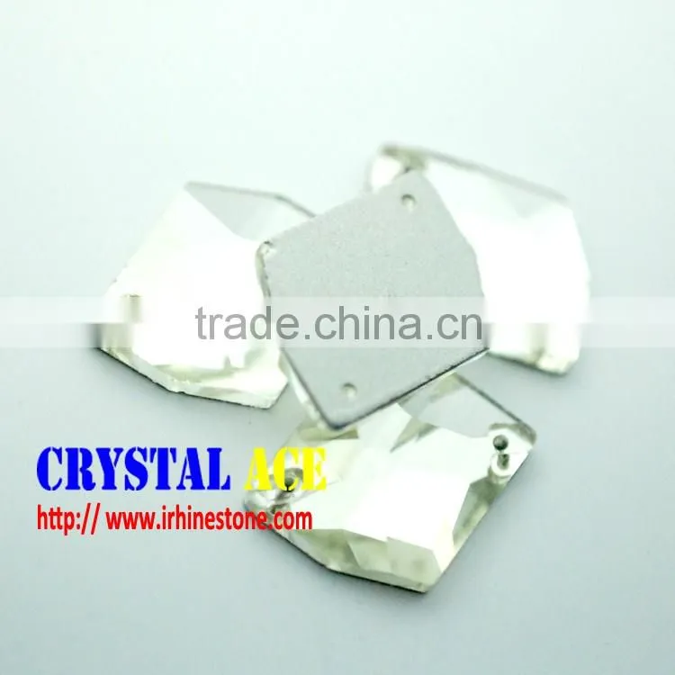 Different shapes of Wedding clothes sew-on crystal stones