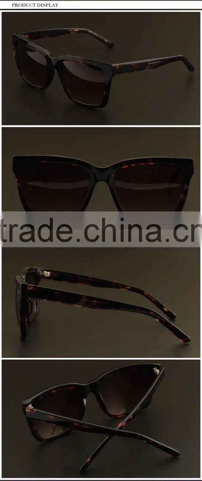 Custom acetate sunglasses Anti UV 400 sunglasses made in china