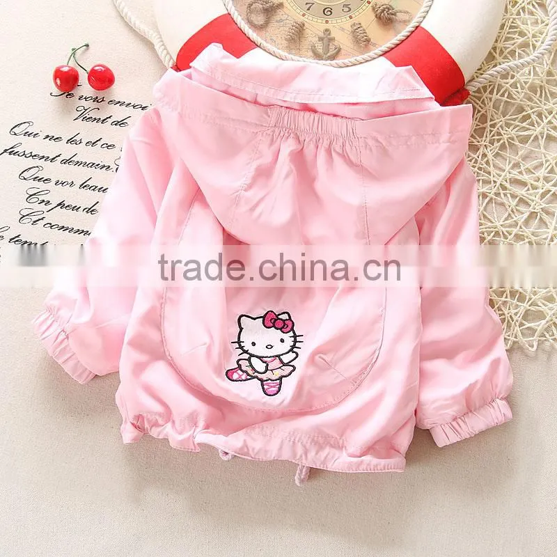 Newest Girls Children Style Coats For sweet girl kids cute cat coat