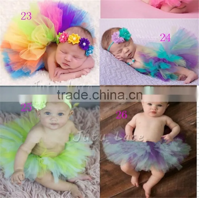 Fancy Kids tutu skirts - factory directly children tutu rainbow - baby girls photography decorative tutu skirts