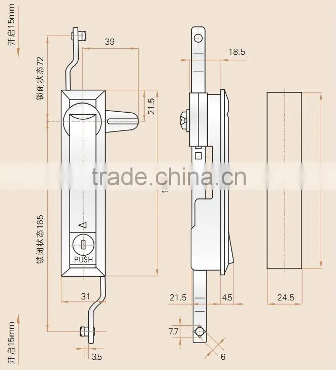 SAIP/SAIPWELL 2014 Promotional New Style Zinc Alloy Waterproof Cabinet Key And Lock