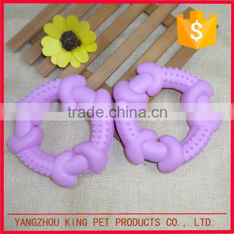 China wholesale eco friendly soft rubber pet dog toys throw training