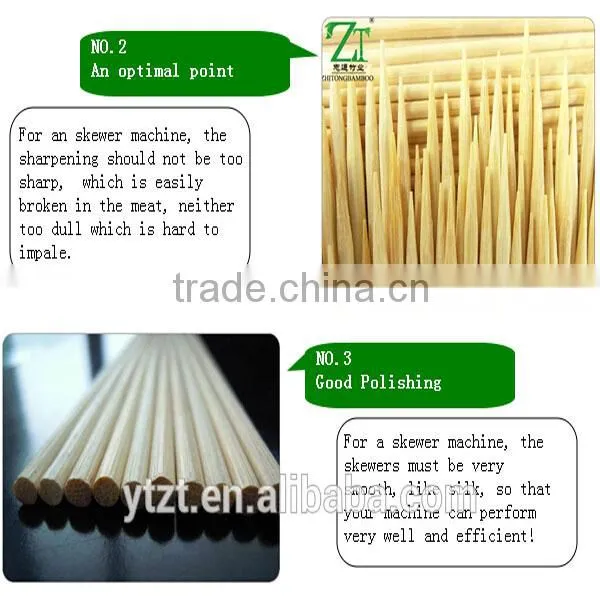 Zhi Tong factory supply food grade eco-friendly disposable bamboo sticks