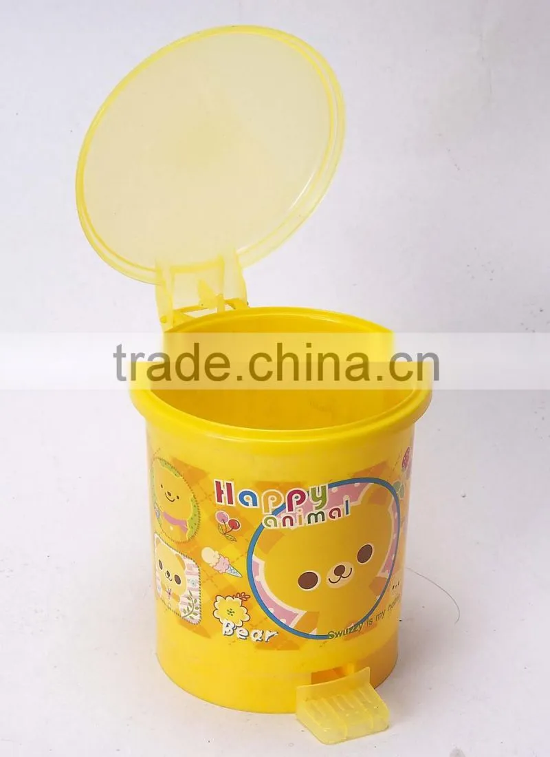 hot sale high quatity transparent plastic trash can
