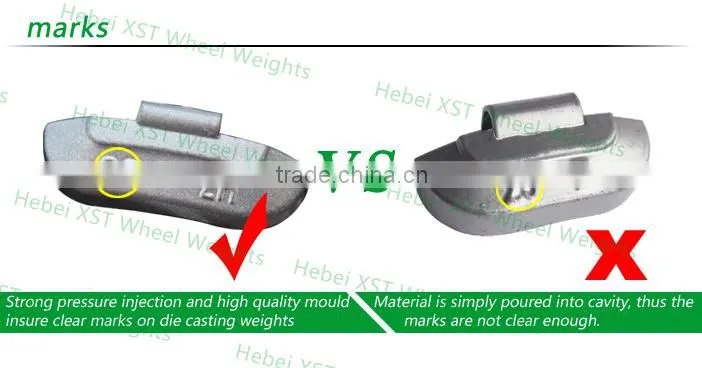 Alloy rim wheel weight-die casting
