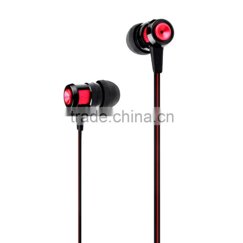 Hot sale high quality popular cool design metal earphone with mic for mobile phone